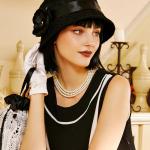 BABEYOND Round Imitation Pearl Choker Necklace Multi Strands Choker 20s Flapper Necklace Accessories for Gatsby Themed Party