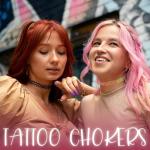 BodyJ4You 12PC Tattoo Choker Necklace Set - 90s Accessories Old School 2000s Jewelry - Gothic Black Henna - One Size Women Teen Girl - Stretchy Collar Necklace