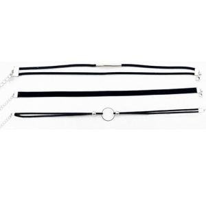 PINCHUAN 3PCS Black Choker Necklace for Women Velvet Choker Heart Pendant Necklace Classic Lace Choker Necklaces for Girls Gothic Lace Chokers Choker Gifts for Girls-3PCS Black