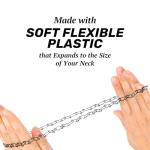 BodyJ4You Ying Yang Silvertone Pendant Tattoo Choker Necklace - Balanced Retro Accessory for Girls Teens