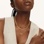 MEVECCO Gold Plain Chain Choker Necklace,14K Gold Plated Dainty Cute Link Lace Thin Clavicle Chain Long Necklace Delicate Fashion Choker Necklace Jewelry Gift for Women