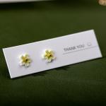 Colorful Handmade Ceramic Flower Earrings Z638