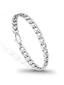 PROSTEEL Chain Bracelet Mens Women Man Jewelry Gifts Him Curb Chains Silver Bangle Stainless Steel Cuban Link Bracelets for Men