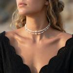 Seashell Surfer Necklaces Beach Handmade Choker Hawaiian Summer Fashion Pearl Necklace for Men Women Girls (Shell 1)