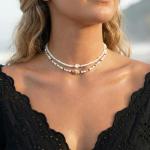 Seashell Surfer Necklaces Beach Handmade Choker Hawaiian Summer Fashion Pearl Necklace for Men Women Girls (Shell 1)