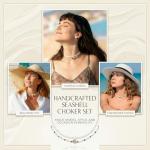 Seashell Surfer Necklaces Beach Handmade Choker Hawaiian Summer Fashion Pearl Necklace for Men Women Girls (Shell 1)