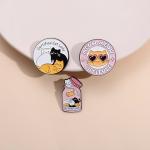 Certified Cat Lady Enamel Pins Cats Anti Depression Brooches Lapel Badges Custom Mental Health Jewelry Gift For Pet Lovers