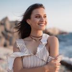 HUASAI Boho Necklaces for Women Brown Suede Choker Necklace for Women Trendy Boho Layered Leather Necklace Western Turquoise Necklace Boho Jewelry Western Outfit for Women