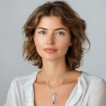 NOVICA Artisan Handmade Bone Pendant Necklace | Garnet Pendant Necklace for Women | Crescent Moon Pendant Necklace | .925 Sterling Silver Pendant Necklace | Artisan Pedant Necklace