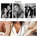 Yheakne Boho Long Heart Pendant Necklace Gold Outline Heart Necklace Chain Hollow Heart Drop Necklace Minimalist Necklace Jewelry for Women and Girls Gifts