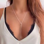Annika Bella Handmade Adjustable Sterling Silver Lariat Necklace, Sliding Bead Drop Shape Necklace, Dainty Elegant Y Necklace, Bridal Jewelry, Delicate Gift for Her