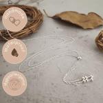 Annika Bella Handmade Adjustable Sterling Silver Lariat Necklace, Sliding Bead Drop Shape Necklace, Dainty Elegant Y Necklace, Bridal Jewelry, Delicate Gift for Her