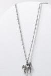 MORGAN & PAIGE Dainty Oxidized 925 Sterling Silver Horse Pendant Necklace With 16" Cable Chain + 2" Extender