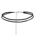 Zoestar Choker Necklace 2 Layered Black Velvet Collar Necklaces for Women