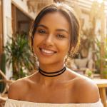 Zoestar Choker Necklace 2 Layered Black Velvet Collar Necklaces for Women