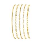 MBW Trendy Gold Bracelet Stack Set Fashion Jewelry