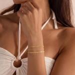 MBW Trendy Gold Bracelet Stack Set Fashion Jewelry