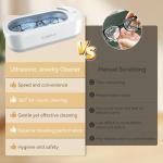 Professional Ultrasonic Jewelry Cleaner 12oz for Rings, Glasses