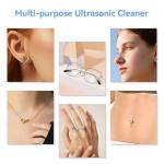Professional Ultrasonic Jewelry Cleaner 12oz for Rings, Glasses