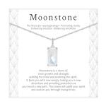 New Beginnings Rainbow Moonstone Sterling Silver Necklace
