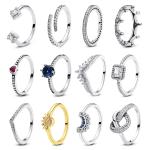 Handcrafted Rose Gold Crystal Crown Engagement Ring