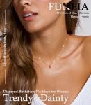 Emerald Birthstone Necklace - Dainty Gold Cubic Zirconia