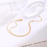 Handmade Cuban Link Heart Anklets Gift Set