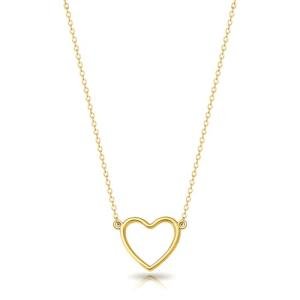 18k Gold Plated Heart Choker Necklace for Teen Girls