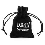 D.Bella 18g Clear Bioflex L Shape Nose Ring