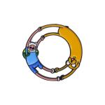 Anime Characters Enamel Pins Custom Circle Winding Brooches Lapel Badges Cartoon Animal Jewelry Gift for Kids Friends