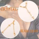 Gold Crystal Body Chain for Women