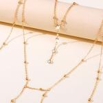 Gold Crystal Body Chain for Women
