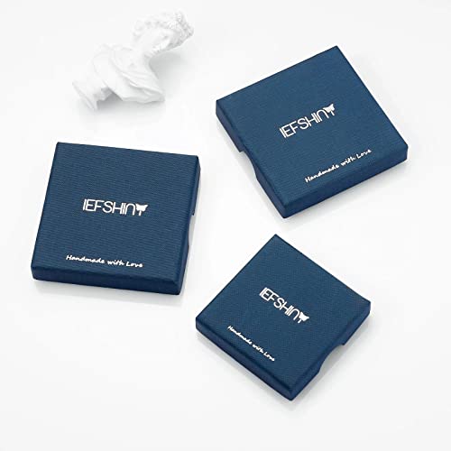 IEFSHINY Stainless Steel Black Cross Pendant Necklaces for Men - Medium Pendant Chain 20 Inch Black Religious Gifts for Men Women