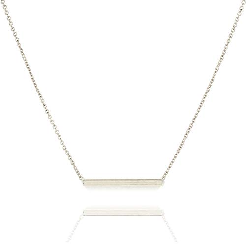 Friendship Infinite 8 Bar Necklace Lucky Elephant Star Pearl Circle Pendant Necklace for Women Gift Card… (Silver Bar)