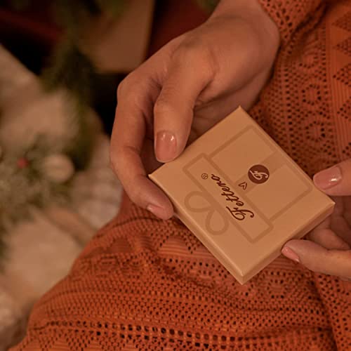 Fettero Circle Necklace Gold Open Karma Pendant 14K Gold Plated Dainty Simple Jewelry for Women