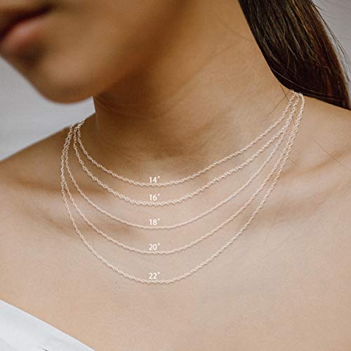 CLY Jewelry Personalized Name Necklace with Heart 18K Gold Plated Nameplate Custom Name Necklace with Birthstone