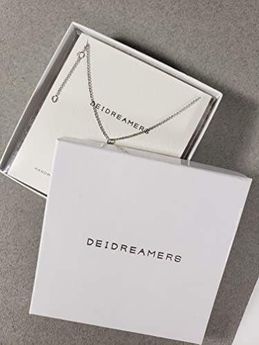 Deidreamers Sterling Silver Side Mini Initial Necklace M