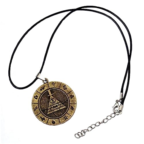 Bill Cipher Necklace Cosplay Costume Pyramid Pendant Accessories Props