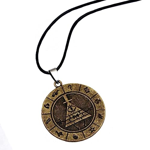 Bill Cipher Necklace Cosplay Costume Pyramid Pendant Accessories Props