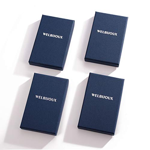 welbijoux Long Heart Necklace for Women Silver Chain Pendant Y Necklace Set Statement Pendant Chic Jewelry with Gifts Box