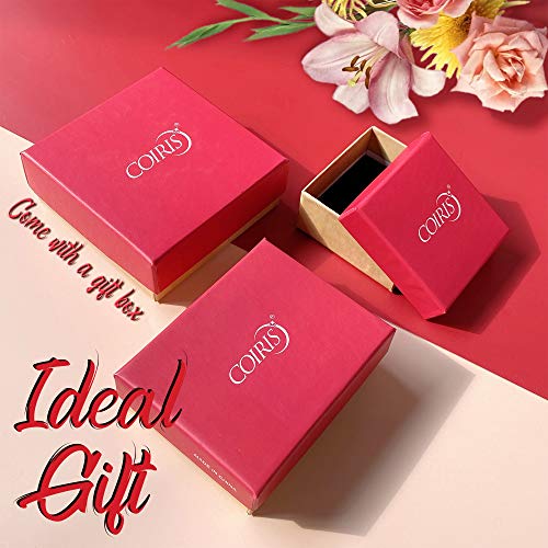 Coiris Multi Strand Statement Colorful Beaded Necklace with Big Circle Shell Pendant for Women (ST0012)