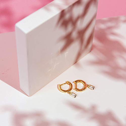 14K Gold Plated Yellow Gold Drop Earrings