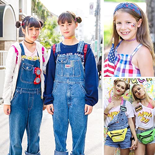 BodyJ4You 12PC Tattoo Choker Necklace Set - 90s Accessories Old School 2000s Jewelry - Yellow Daisy Pink Purple Flower Charm - One Size Women Teen Girl - Stretchy Multicolor Collar