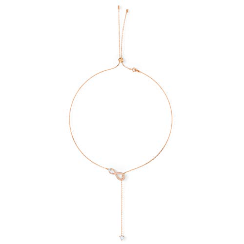 SWAROVSKI Women's Infinity Crystal Jewelry Collections, Rhodium & Rose Gold Tone Finish