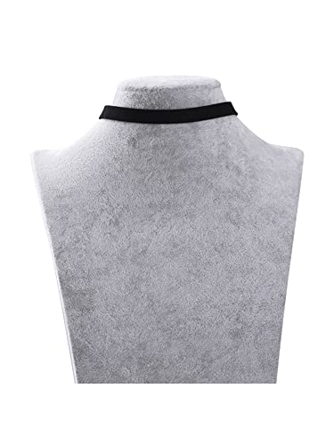 Black Velvet Chokers Necklaces Set Classic Chokers for Women and Girls (Black, 3 Pieces)