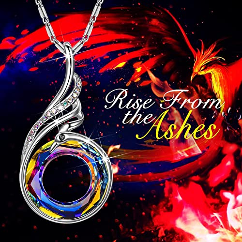 Phoenix Necklace with Austrian Crystals - 18" + 2