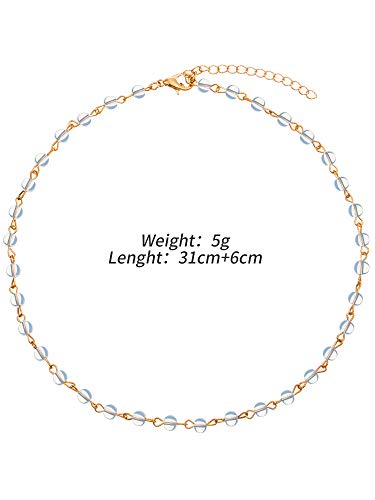 BBTO 9 Pieces Gold Layering Chain Choker Necklace Layered Pendant Statement Necklace for Women Girls (Style A)