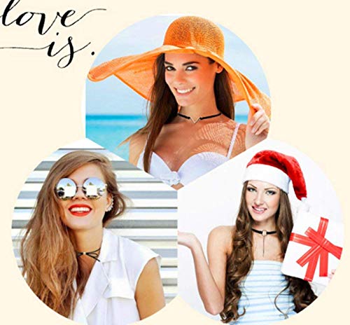 YOKER 40 Pcs Black Choker Necklaces Set Womens Velvet Choker Set Classic with Lace Tattoo Charm Girls Stretch Necklace Gifts