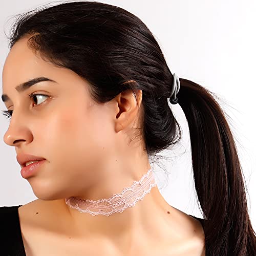 Manfnee 10pcs Lace Choker Gothic Choker Tattoo Chocker Necklace for Women
