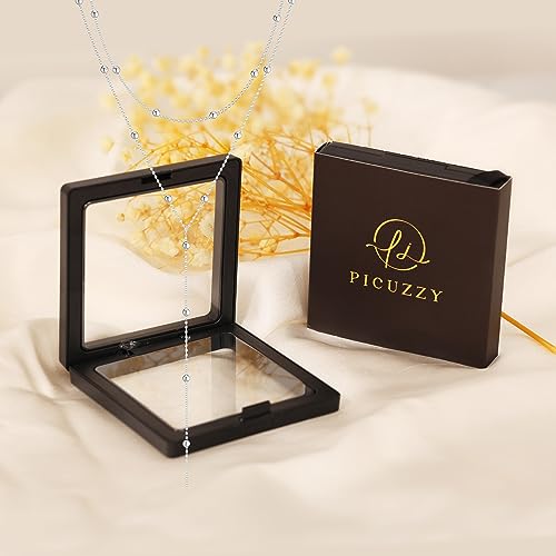 Picuzzy Lariat Necklace for Women, Dainty Silver Plated Layered Necklaces for Women Trendy Beaded Long Necklace Simple Jewelry Gift